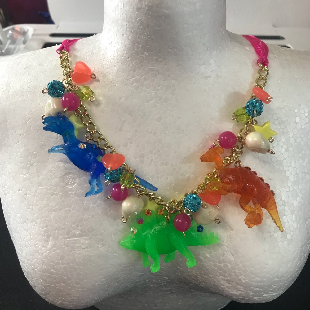 Dinosaur Necklace Betsey Johnson Inspired